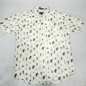 PENDLETON Fishing Lure Camp Button Down Shirt G